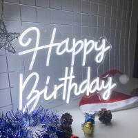 Happy Birthday Neon Sign For Wall Decor Birthday Party Bedroom Room Bar Decoration Famliy Kids Gift Usb Powered Decoration Celeb