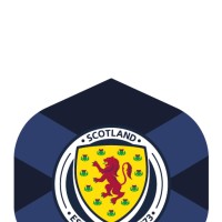 Darts Corner Scotland Dart Flights | Officially Licenced Scotland Fa St Andrews Cross In Standard No2 Shape | Navy (F3854)