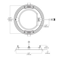 Halo Hlbph 6 Inch Canless Recessed Downlight Wremote Driverjunction Box Integrated Led Kit Hlbph Selectable 2700K 3000K 3500