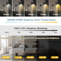 Remote Plug In Wall Sconces Set Of Two Stepless Dimming Stepless Colors 2700K6500K Wall Lamp With Plug In Cord Plug In Wall L