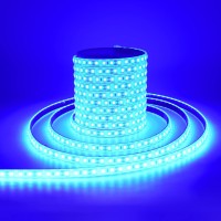 Ym Ebright Blue Led Strip Lights 164Ft For Bedroom Home Kitchen Boat Marine Indoor Outdoor Ip68 Waterproof 5Meter 600Smd Upgra