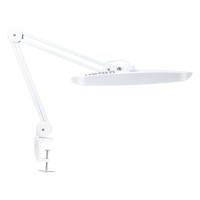 Neatfi Xl 2,200 Lumens Led Task Lamp With Clamp, 24W Super Bright Desk Lamp, 117 Pcs Smd Led, 20 Wide Lamp, 4 Level Brightness, Dimmable, Task Led Light For Home, Office, Workbench (White)