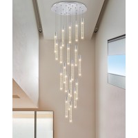 20-Lights Crystal Chandeliers For Living Room Entryway Flush Mount Ceiling Light Led Dimmable Lights Ceiling Pendant Light Fixture 157