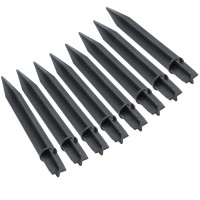 Cionyce 8Pcs Torch Stake 825 Inch Pathway Light Stake Plastic Path Light Replacement Abs Plastic Stake Solar Stake For Garden P