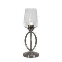 Marquise Accent Lamp Shown In Brushed Nickel Finish With 5