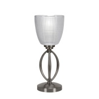 Marquise Accent Lamp Shown In Brushed Nickel Finish With 5