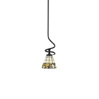 Capri Stem Mini Pendant With Hang Straight Swivel Shown In Matte Black Finish With 7