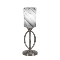 Marquise Accent Lamp Shown In Brushed Nickel Finish With 4