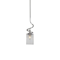 Capri Stem Mini Pendant With Hang Straight Swivel Shown In Brushed Nickel Finish With 4