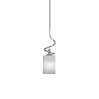 Capri Stem Mini Pendant With Hang Straight Swivel Shown In Brushed Nickel Finish With 4