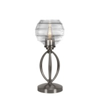 Marquise Accent Lamp Shown In Brushed Nickel Finish With 6