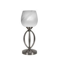 Marquise Accent Lamp Shown In Brushed Nickel Finish With 6