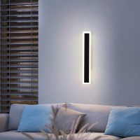 Dikaida Modern Plug In Wall Sconce Indoor Outdoor, 24