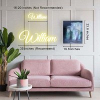 Anskeno Neon Sign Customizable Custom Neon Signs For Wall Decor Personalized Neon Name Sign For Wedding Birthday Party Bedroom