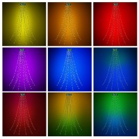 Okicoler Christmas Tree Led String Lights, Warm White Plug In Lights With 8 Modes Waterproof Twinkle Xmas String Lights For Indoor Outdoor Christmas Tree Bedroom Wedding Party