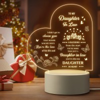 Quaintir Daughter In Law Gifts, To My Daughter In Law Night Light, Daughter In Law Gift Idea, Gifts For Daughter In Law From Mother In Law On Christmas Wedding Day, Birthday, Anniversary