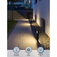 Leonlite Led Low Voltage Pathway Lights 12V Acdc Landscape Lights Anti Glare Outdoor Walkway Lighting Aluminum Dual Side Glo