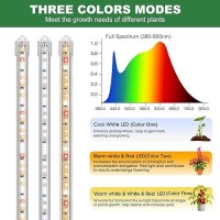 Kullsinss Grow Lights For Indoor Plants 16 In Full Spectrum Plant Grow Light Strips With Upgrade Timer 6 12 16 Hrs 5 Dimmable