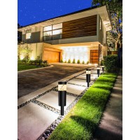 Doreio 5W Low Voltage Landscape Pathway Lights With Connectors 12V Outdoor Landscape Lighting Led Bollard Path Lights Wired Ip65