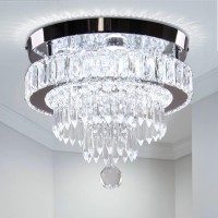 118 Crystal Chandelier Led Crystal Flush Mount Ceiling Light Modern Crystal Chandeliers For Bedrooms Dining Room Hallway 650