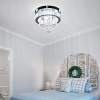 118 Crystal Chandelier Led Crystal Flush Mount Ceiling Light Modern Crystal Chandeliers For Bedrooms Dining Room Hallway 650