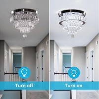 118 Crystal Chandelier Led Crystal Flush Mount Ceiling Light Modern Crystal Chandeliers For Bedrooms Dining Room Hallway 650