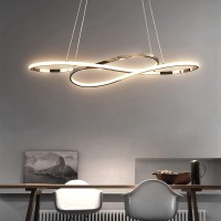 ??? Modern Led Chandelier Light Fixtures,Amazon Alexa App And Voice Control Smart Home Pendant Lights,For Living Room Dining Room Bedroom Kitchen Closet (Golden 39 Inchs)