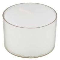 Pritogo Tea Lights Plastic Case Diameter 3.8 X 2.5 Cm Soot-Free Burning Time 8 Hours (Pack Of 300) White