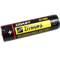 Coast Zx1000 Zithionx Liion Rechargeable Battery For The Xp11R Led Flashlight Black