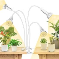 Sansi Led Grow Lights For Indoor Plants 600W Full Spectrum Clipon Gooseneck Grow Light With Ceramic Tech 40W Power Plant Ligh