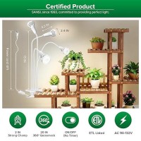 Sansi Led Grow Lights For Indoor Plants 600W Full Spectrum Clipon Gooseneck Grow Light With Ceramic Tech 40W Power Plant Ligh