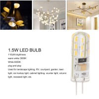 G4 Led Bulb, Light Bulbs Led 10 Pcs Ac 110V For Courtyard (Warm White)