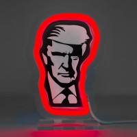 M2A Trump Light Neon Led Sign - Living Room Decor Night Lights Decorative Bedroom, Man Cave, Bar, Club Restaurant Wall Art For American Patriots, Usb Powered With Switch