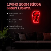 M2A Trump Light Neon Led Sign - Living Room Decor Night Lights Decorative Bedroom, Man Cave, Bar, Club Restaurant Wall Art For American Patriots, Usb Powered With Switch