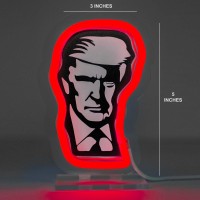 M2A Trump Light Neon Led Sign - Living Room Decor Night Lights Decorative Bedroom, Man Cave, Bar, Club Restaurant Wall Art For American Patriots, Usb Powered With Switch