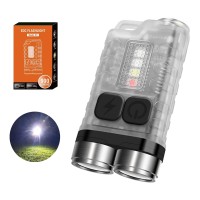 Mini Flashlight, 900 High Lumen Keychain Edc Flashlight, Super Bright Pocket Usb Rechargeable Small Tactical Handheld Led Flash Light With Magnetic Waterproof For Camping, Hiking, Emergencies