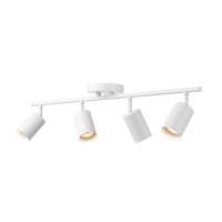 Globe Electric Pratt 4Light Track Lighting Matte White Bulb Not Included