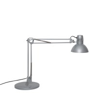 Maul Maulstudy Metal Desk Lamp | Professional Led Lamp | Flexible Floor Lamp For Office, Living Room And Workshop | High Quality Led Lighting | Without Bulb | Silver