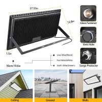 Xycn 600W Led Stadium Flood Lights Outdoor3050W Equivalent 67500Lm Super Bright Led Arena Lights 100277V Ip66 Waterproof 5000