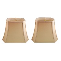 Royal Designs Inc Rectangle Cut Corner Lamp Shade Bso71012Lnbg2 65 X 12 X 10 Linen Beige Set Of 2