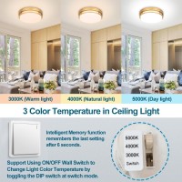 Xbuyee 2Pack Led Flush Mount Ceiling Light Fixture 13 20W 300040005000K Color Selectable Dimmable Ceiling Lamp For Kitchen