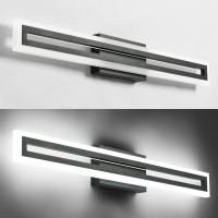 Solfart Bathroom Vanity Light Fixtures Vanity Lights For Mirror Bathroom Lighting Black Vanity Light Led Light 6000K