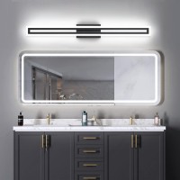 Solfart Vanity Light Bathroom Light Fixtures Over Mirror Bathroom Vanity Light Fixtures Black Modern Light Fixture 6000K