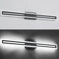 Solfart 3 Color Temperature Dimmable Vanity Lights For Bathroom Bathroom Lights Over Mirror Wall Light Fixtures Black Light Fixt