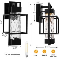 Partphoner Modern Outdoor Light Fixture Dusk To Dawn Outdoor Lighting 15 H Exterior Wall Sconce Waterproof Porch Light Outsi