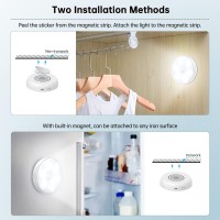 Dakomm Puck Lights With Charging Station, Closet Lights Motion Sensored, Under Cabinet Lights Rechargeable Timing & Dimmable, Night Lights For Stairs Wardrobe Cupboard Bedroom Hallway Drawer(4 Packs)