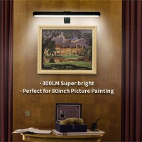 Wireless Picture Lights 16Inch With Remote Rechargeable Battery Led Painting Light For Art Display Wall Picture Lamp Metal Body