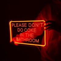 Planzo Please Dont Do Coke In The Bathroom Red Led Neon Sign Usb Home Bedroom Bathroom Game Room Bar Store Wall Decor Sign Birt