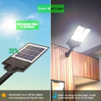 150W Solar Lights Outdoor Waterproof, 8000Lm Led Solar Flood Lights Outdoor Motion Sensor With Remote, 3 Modes Solar Lights For Outside Yard, Garden, Path & Parking Lot (2Pcs)