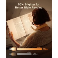 Enclize Led Neck Reading Light Book Light For Reading In Bed 3 Colors 9 Brightness Levels Lightweight Comfortable Design Lo